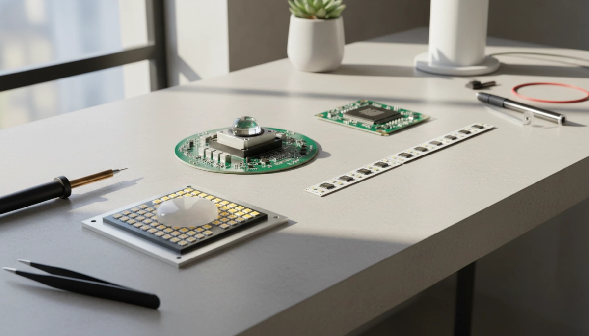 Tipi di chip LED, substrato, progettazione PCB per luci CC