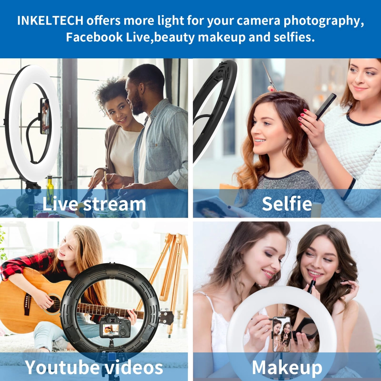 selfie ring light setup and usage tips